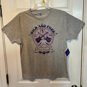Wild And Free "76 Tour - Mens Large Tee - Celebrate Patriotic - NWT